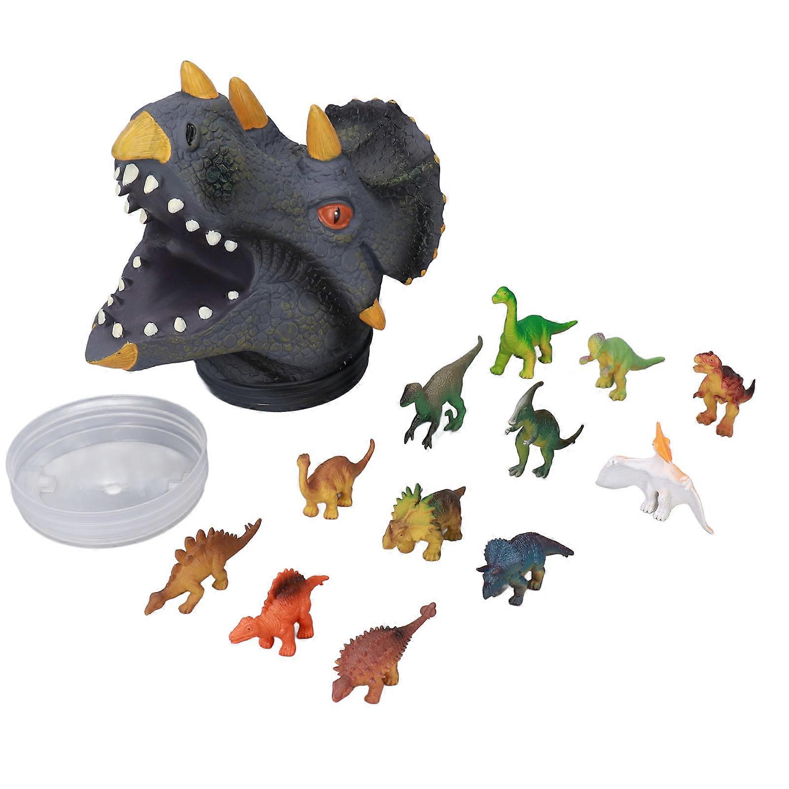 Hand Puppet Model Set Soft Vinyl Material Cute Vivid Educational Interesting Dinosaur Toy for Kids