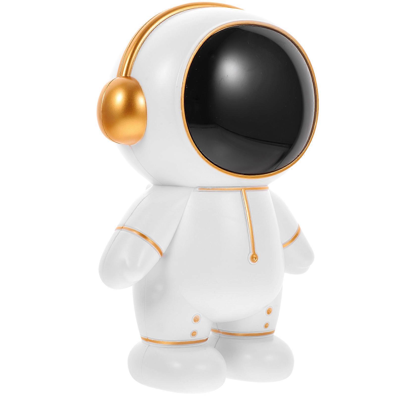 Golden Astronaut Piggy Bank for Storage with Multi-Functional Coin Bank