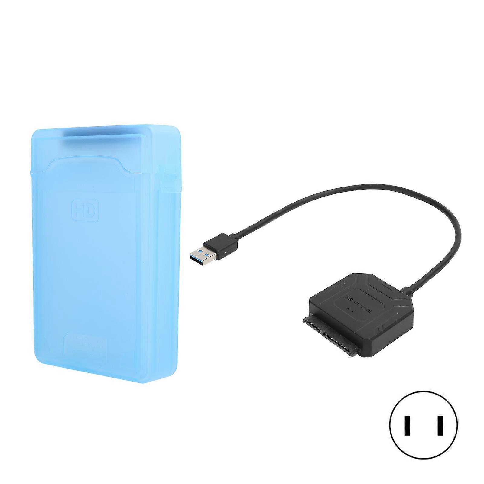 Hard Disk Adapter Cable 2.5in 3.5in SATA HDD/SSD Conversion Cord with Box 100‑240V