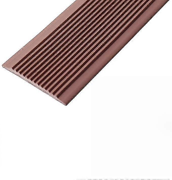 Stair edge profile, stair profile PVC antislip rubber, width: 10 cmBrown 1.7m/66.9in