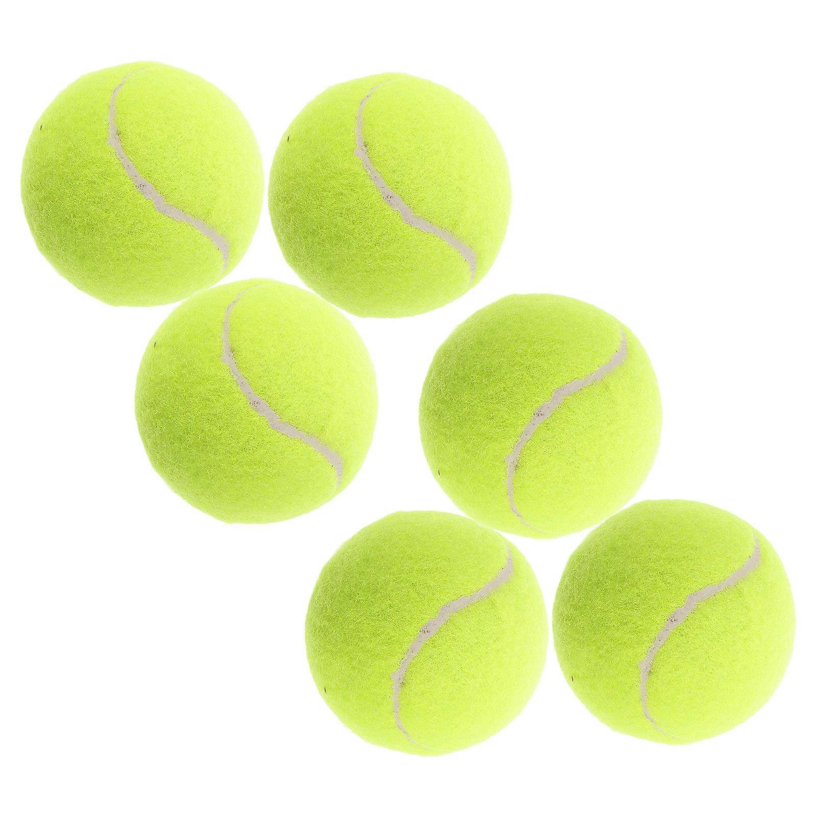 Tennis Training Balls High Elasticity Indoor and Outdoor Use for Beginners 6 Pcs