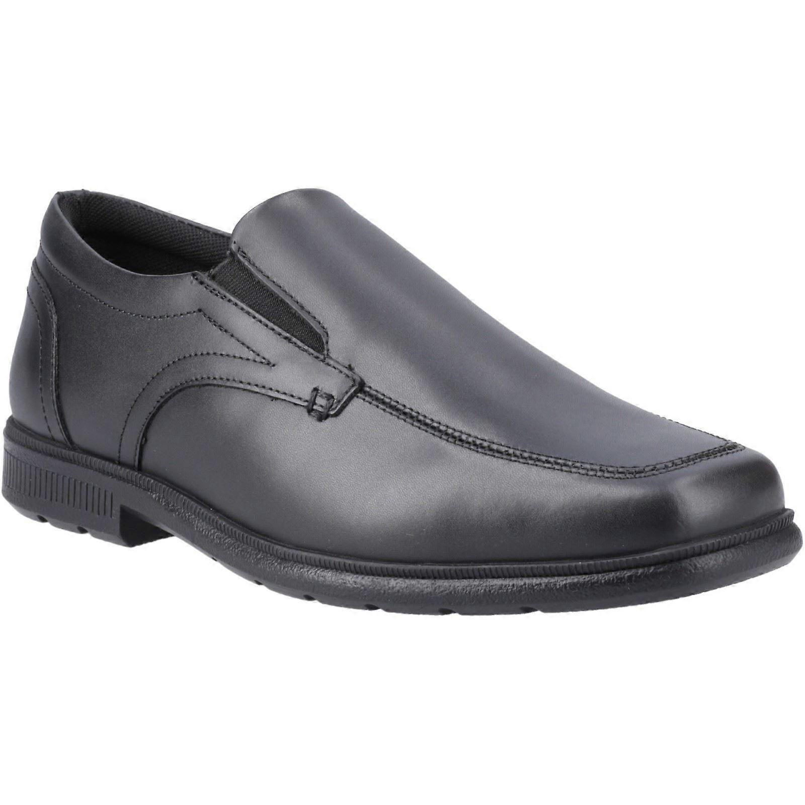 Pod Carpenter Leather Boy's Black Loafers