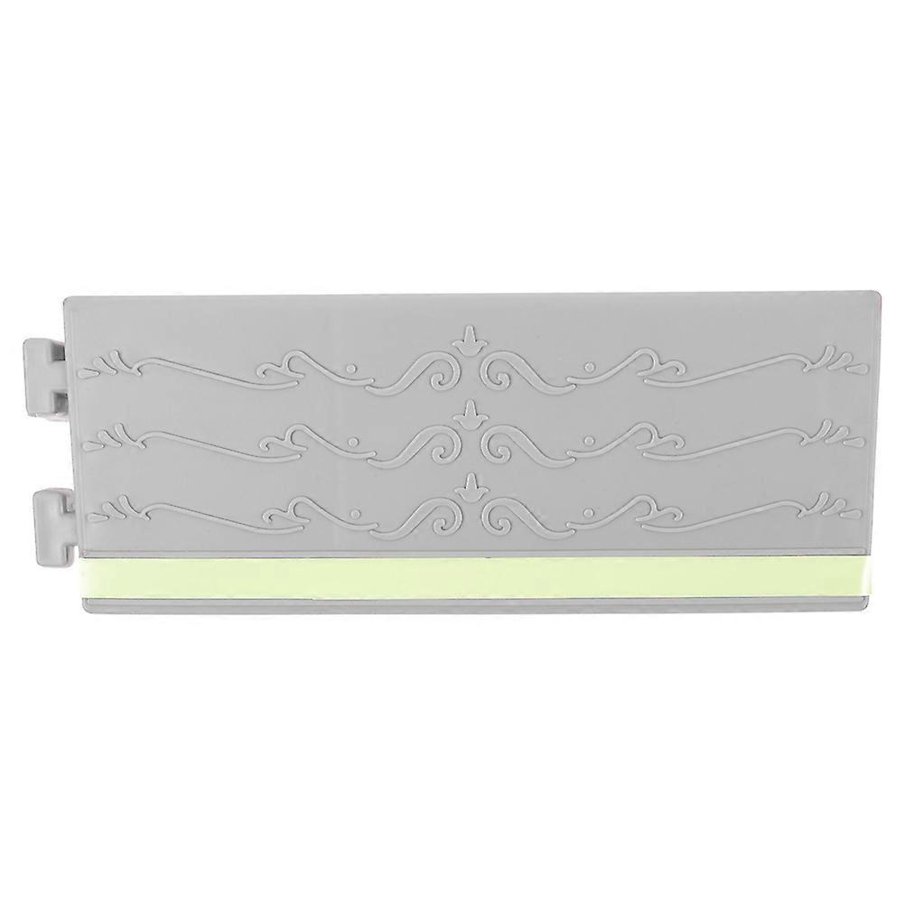 Plastic Doorway Ramp with Fluorescent Strip for Robot Vacuum, Easy Install Indoor Step Ramp for Home Cleaning, Night Visibility for Door Floor