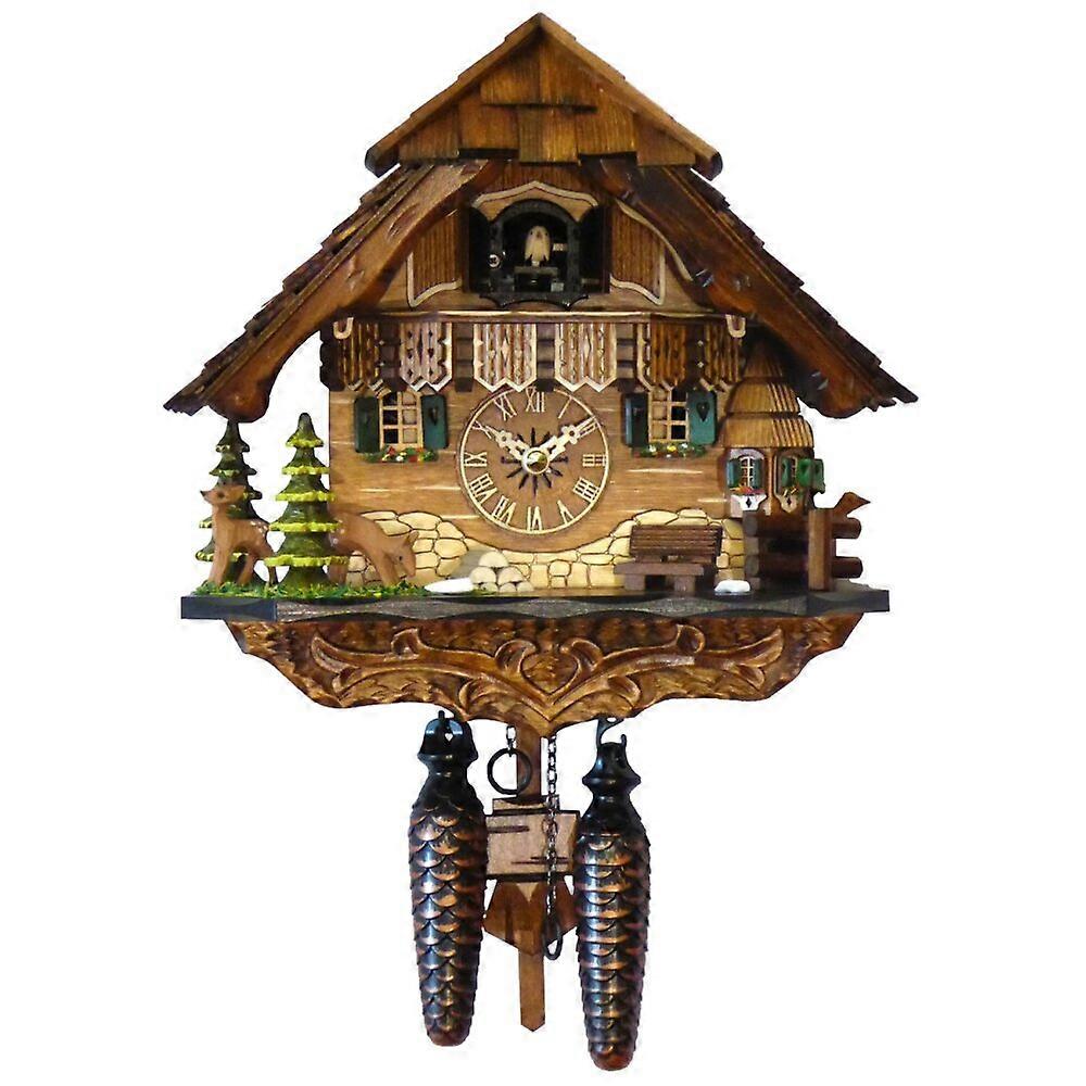 Engstler - 453_Q - Cuckoo Clock - Quartz - Walnut - 25 cm