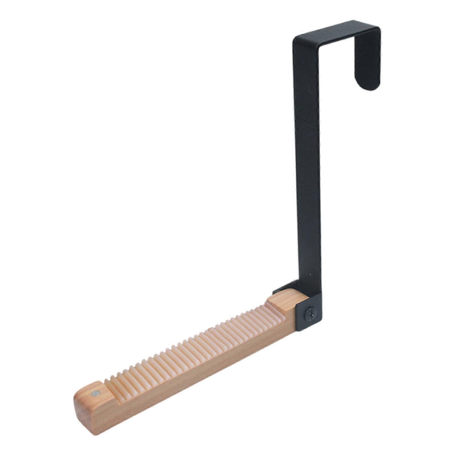 Over-Door Non-Slip Hook Folding Drying Rack for Bathroom and Bedroom Clothing Storage, Space-Saving Design, Durable Material