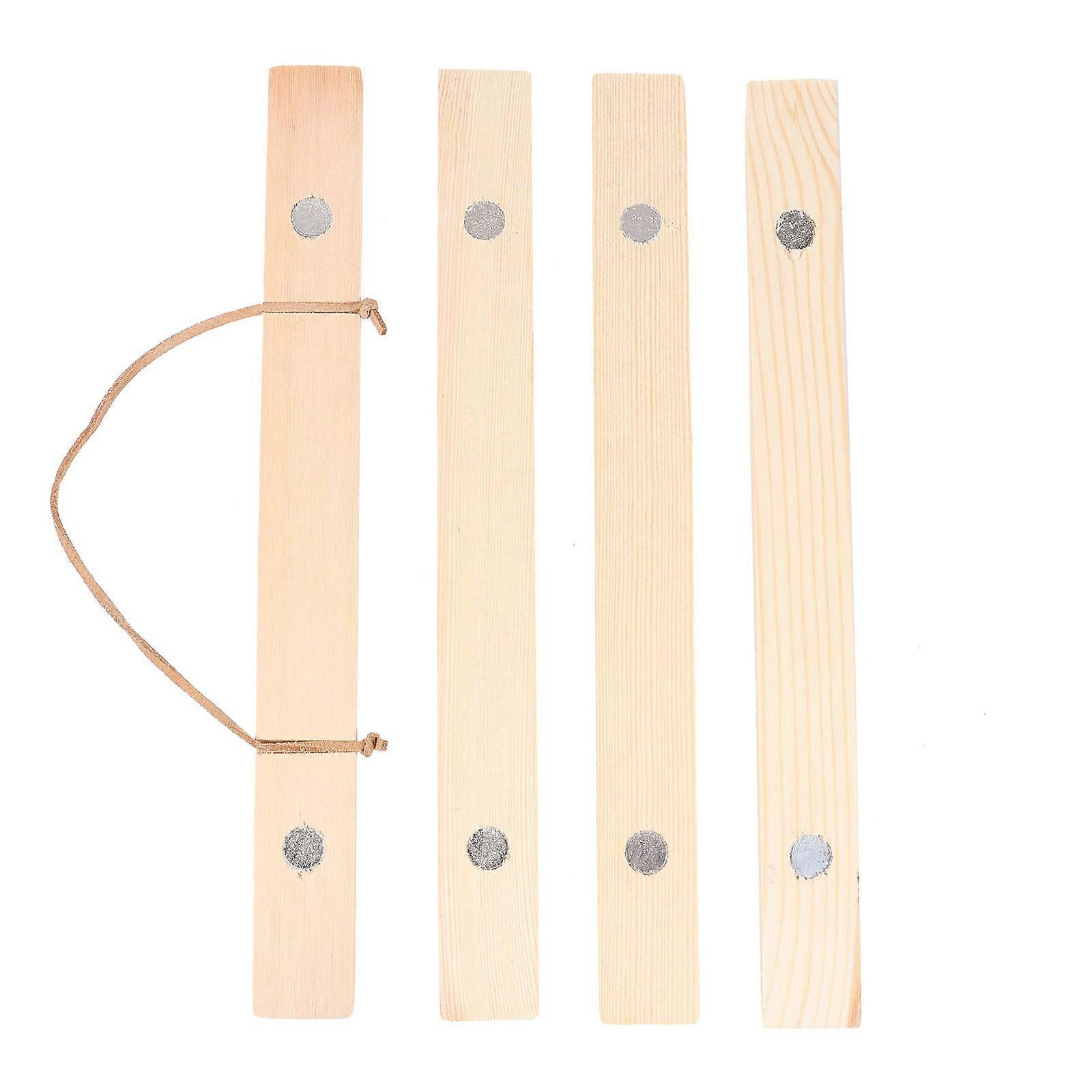 Scroll Frame Diy Poster Hanger Wall Scroll Hanger for Office Use Yellow Color Wooden Magnet Holding Prints 1Set