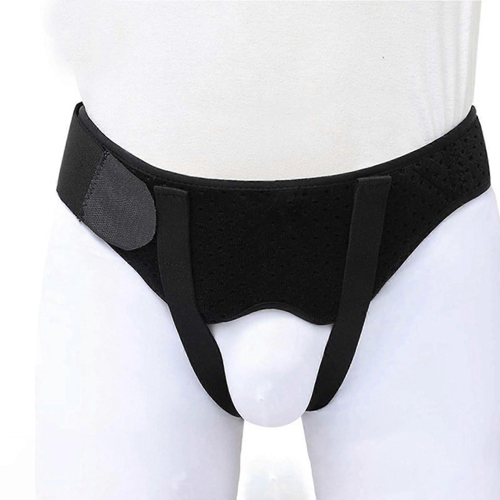 Hernia Belt For Men And Women, Unisex Inguinal Belt, Bilateral Or Unilateral, 2 Removable Pads, Soft Material, Size Small