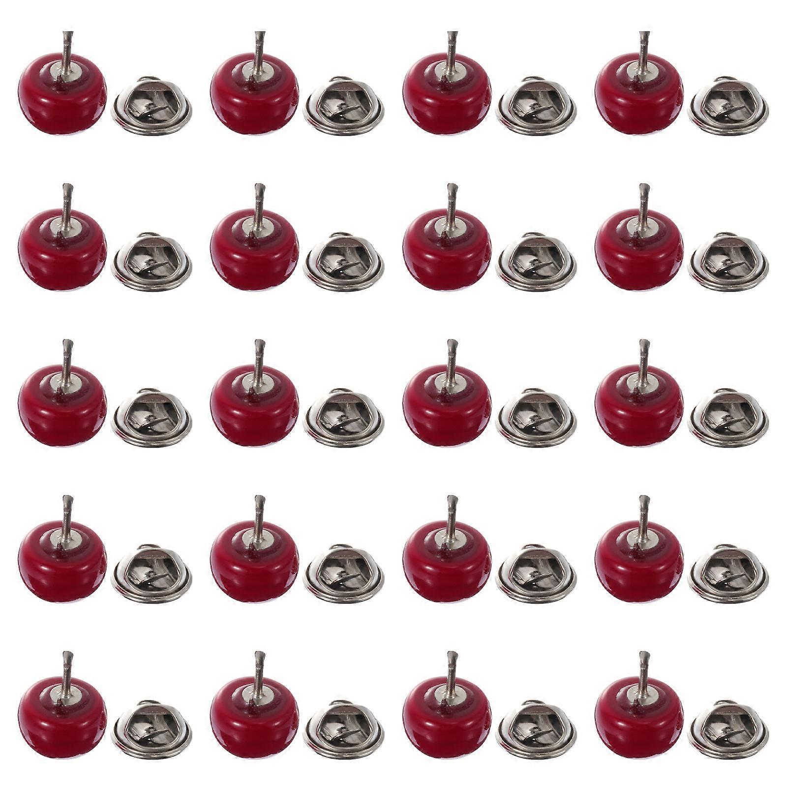 20Pcs Collar Corsages Decorative Pins Snap Buttons Hidden Fastenings