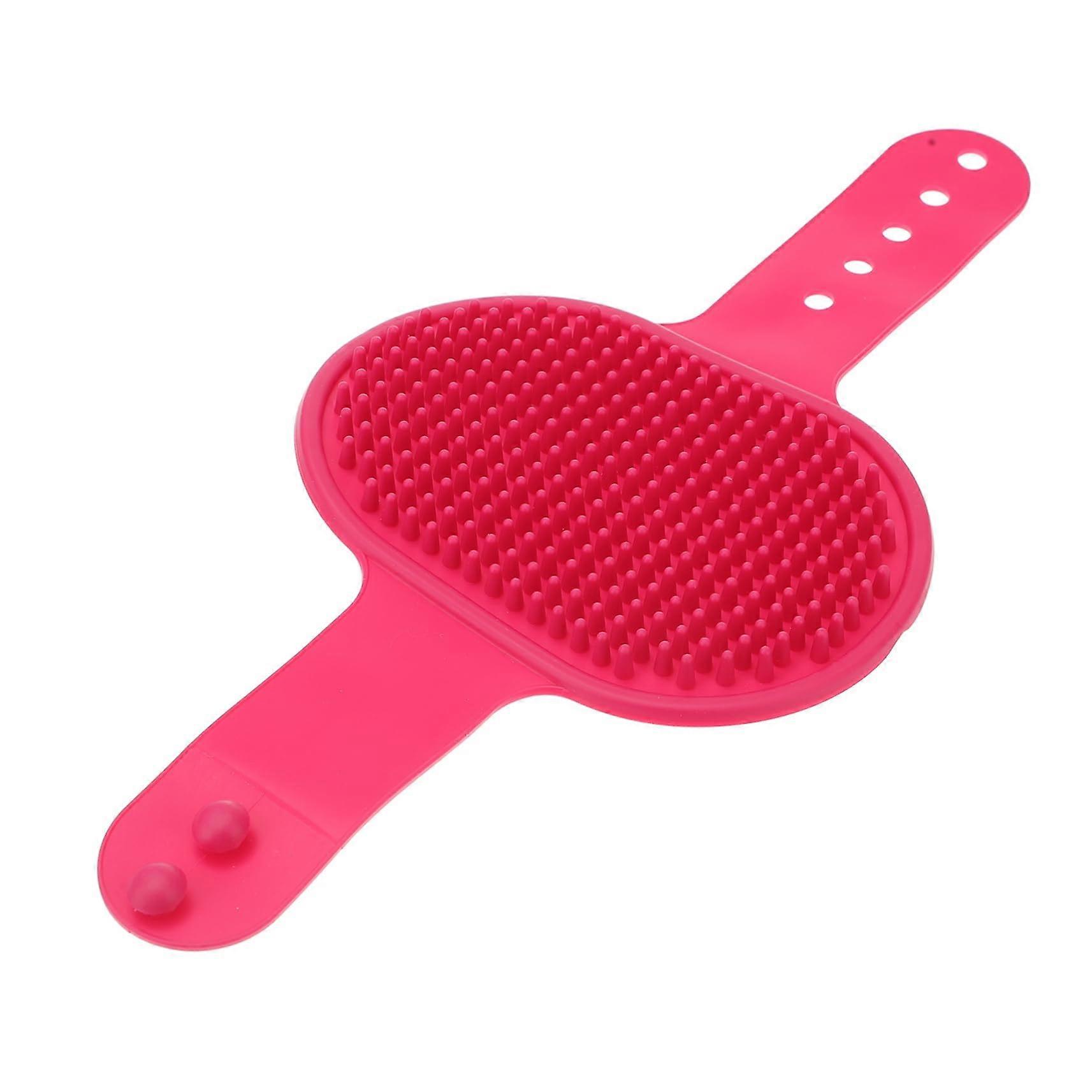 Adjustable Rubber Brush for Dogs and Cats - Relaxing Pet Grooming Tool for Puppies, Gentle Massage, and Effective Coat Care