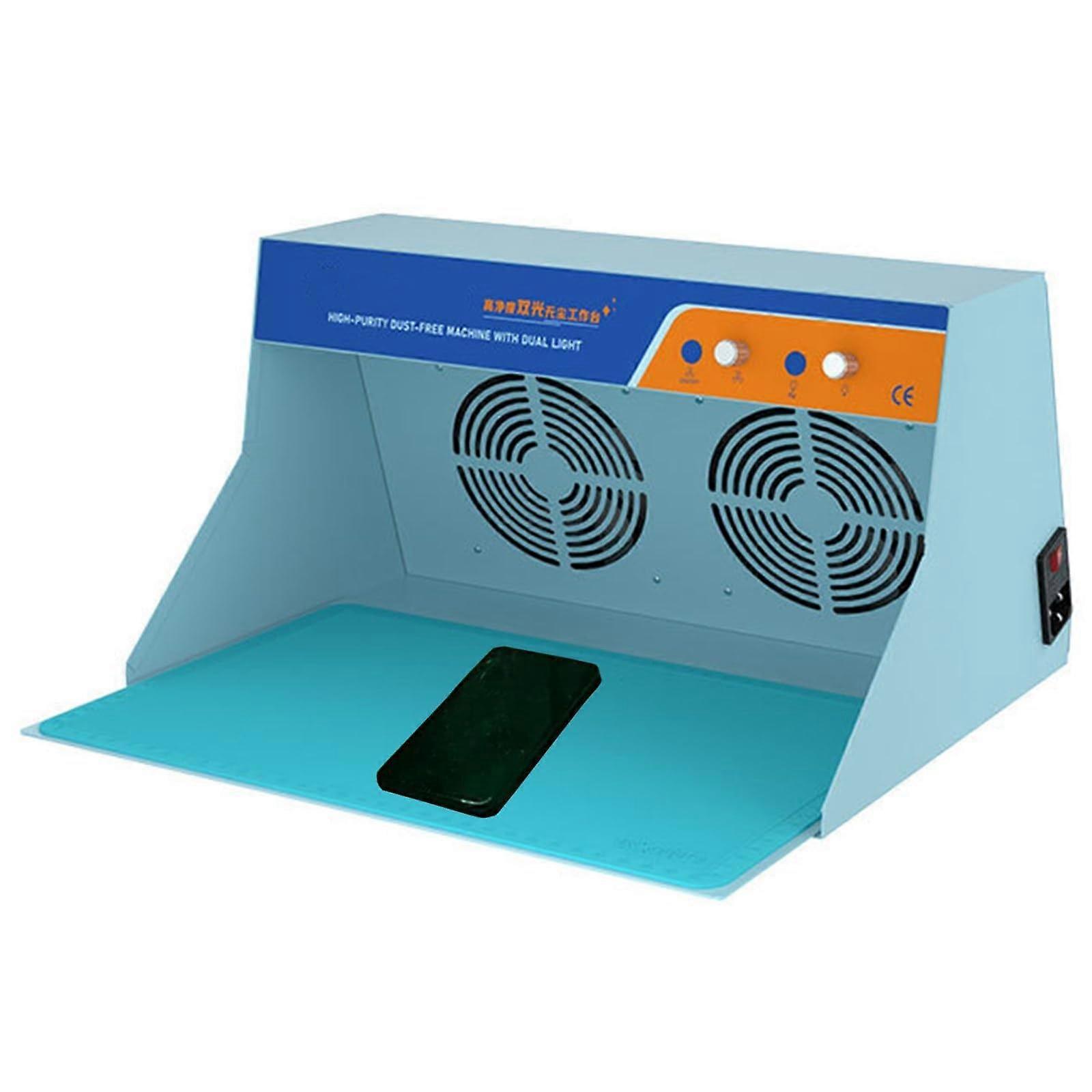 Mini Vertical Laminar Flow Hood, Airflow Cleaning Bench, Two Fans HEPA Filter, Adjustable Wind Speed