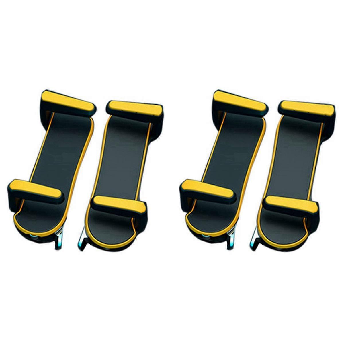 4X Six Finger for Controller Capacitance Adjustable Mobile Game Trigger L1R1 Button Yellow