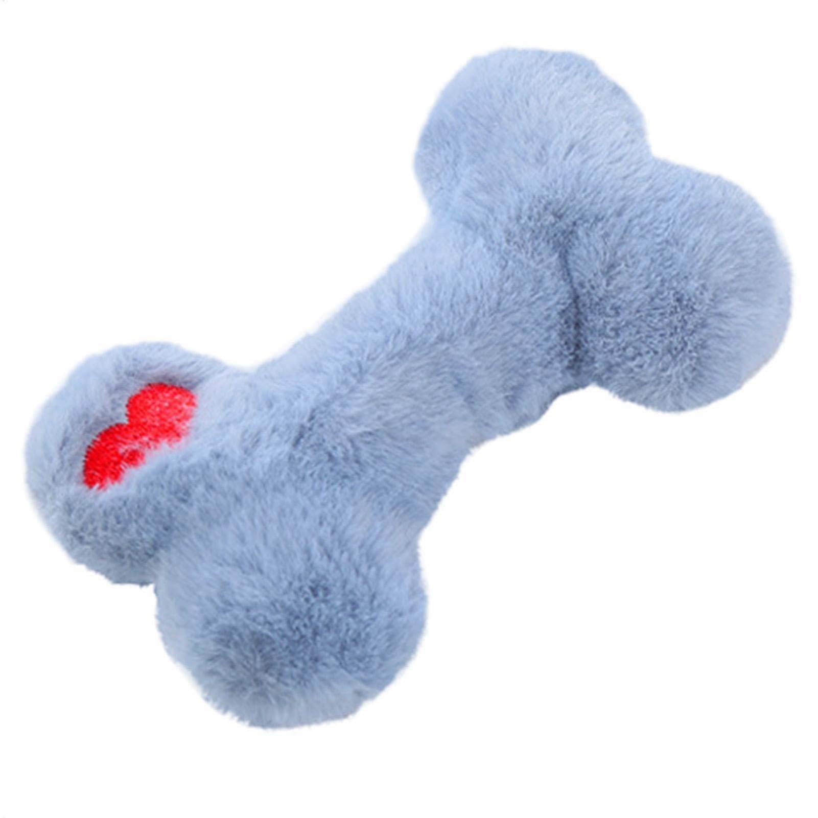 Plush chew toy for puppies, boneshaped, squeaky chew toy, portable, soft, dog boneshaped, plush chew toy for puppies, small dogs