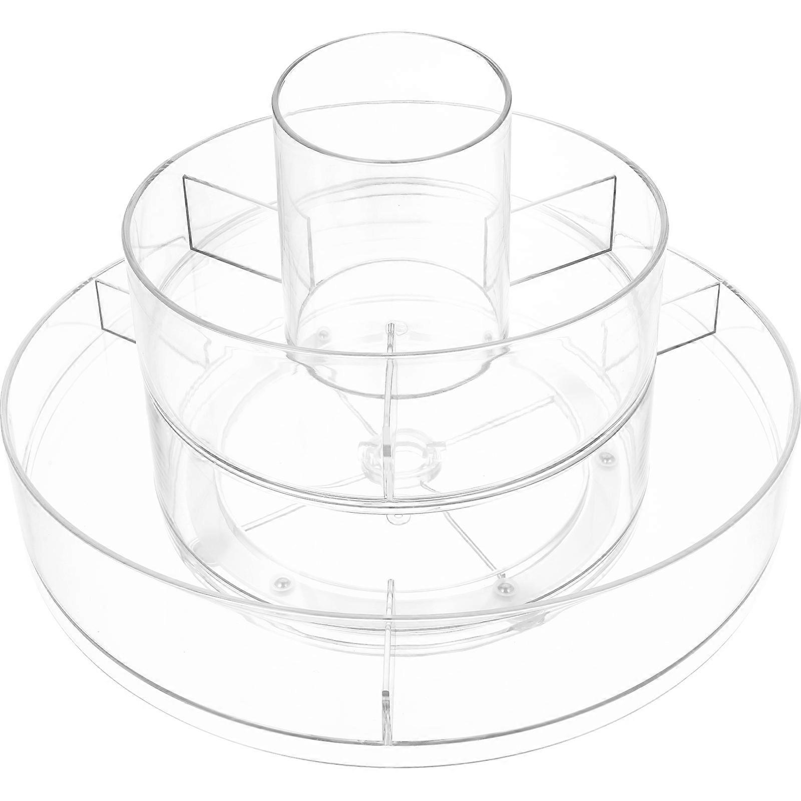 Transparent PET Makeup Organizer with Multi-Layer Storage for Practical Room Organization and Decor