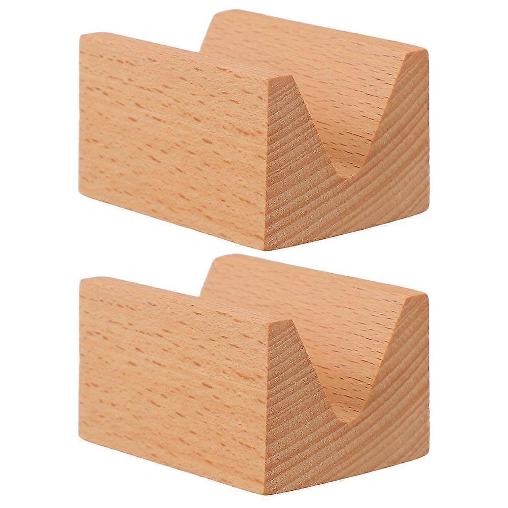 2pcs Wooden Sashimi Sushi Holder Multi Function Serving Stand Rack Japanese Style