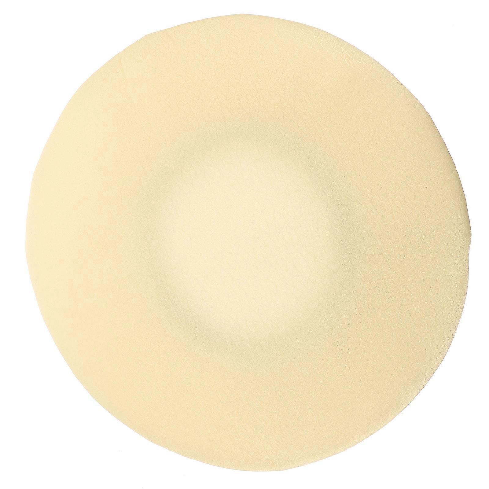 Beige Fabric Round Stool Cover for Chair Protection Elastic and Removable Fits Most Round Bar Stools