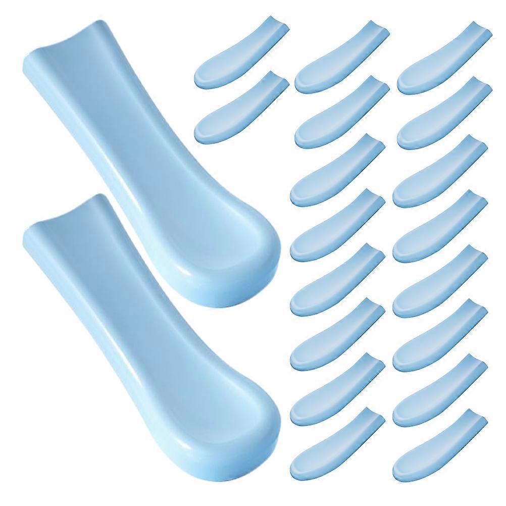 Silicone Ear Spoon Covers for Protection Use Sky Blue Fine Workmanship Practical Pieces