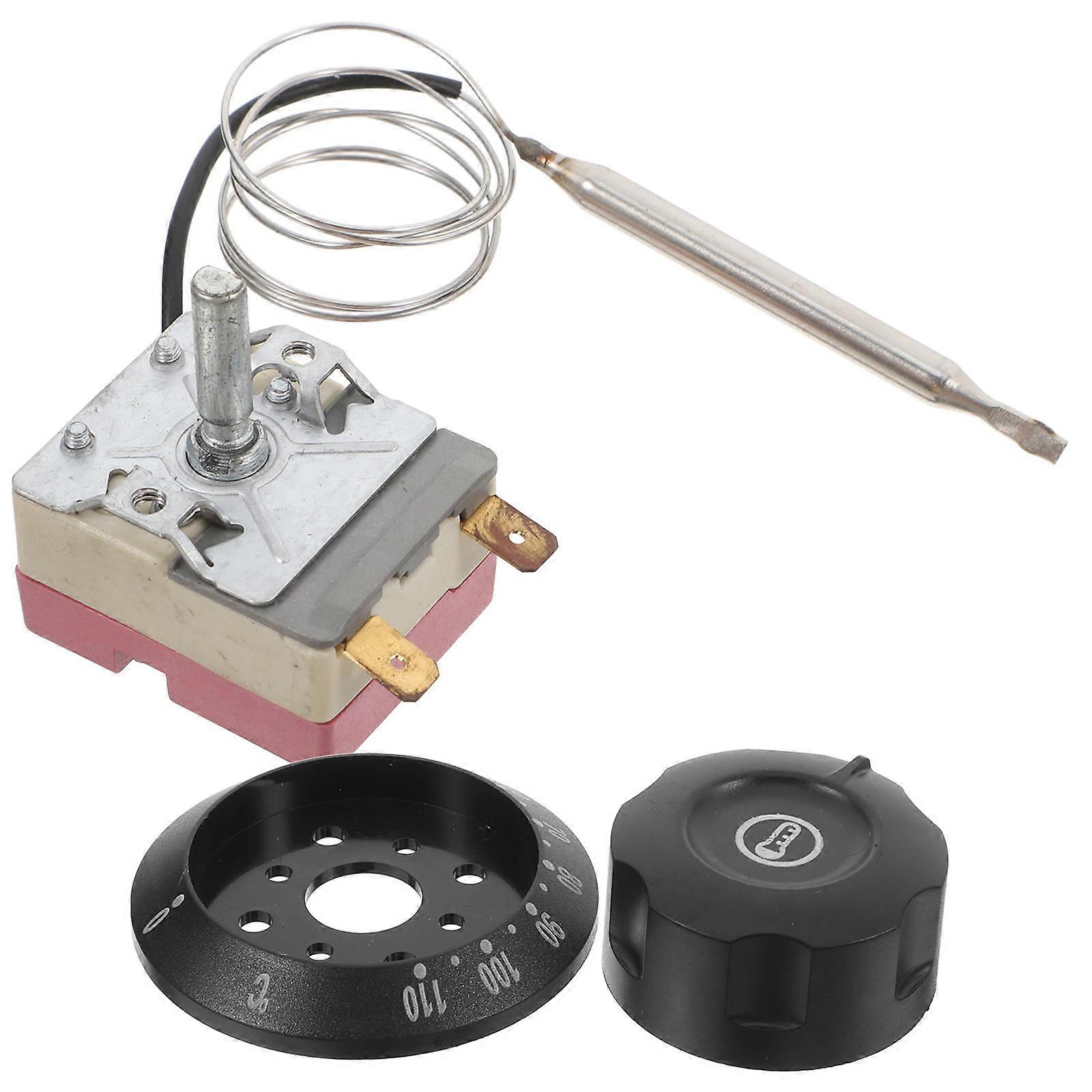 Digital Thermostat for Electric Oven Air Fryer and Water Heater with Temperature Control Switch Includes Screws and Crimp Connectors