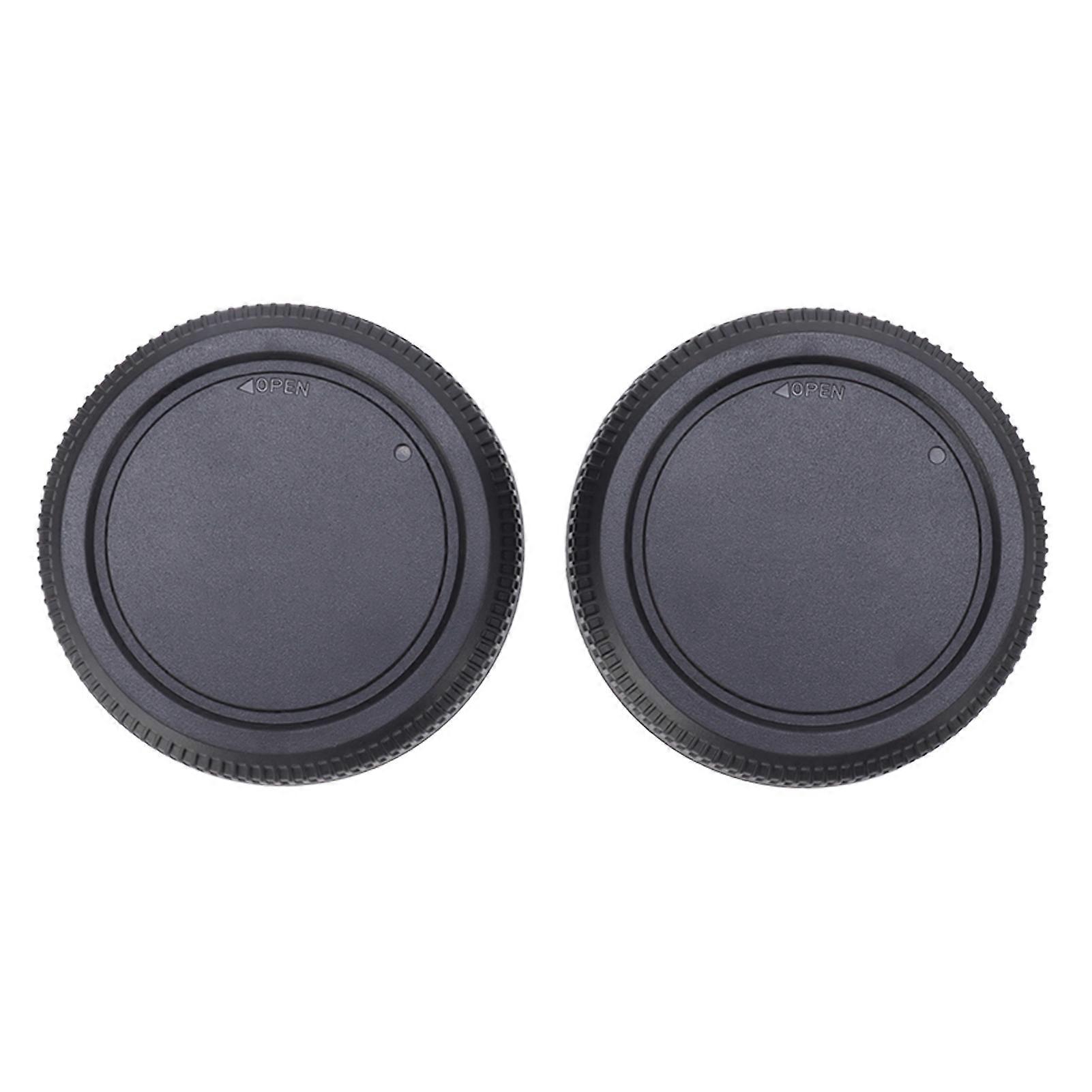 2PCS Lens Rear Caps ABS Plastic Snap On Lens Back Cover Replacement for GFX Series SLR Cameras