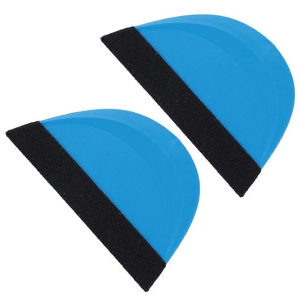 Plastic and Felt Squeegee for Car Use Skyblue Durable Car Decal Applicator Tool 2 Pcs