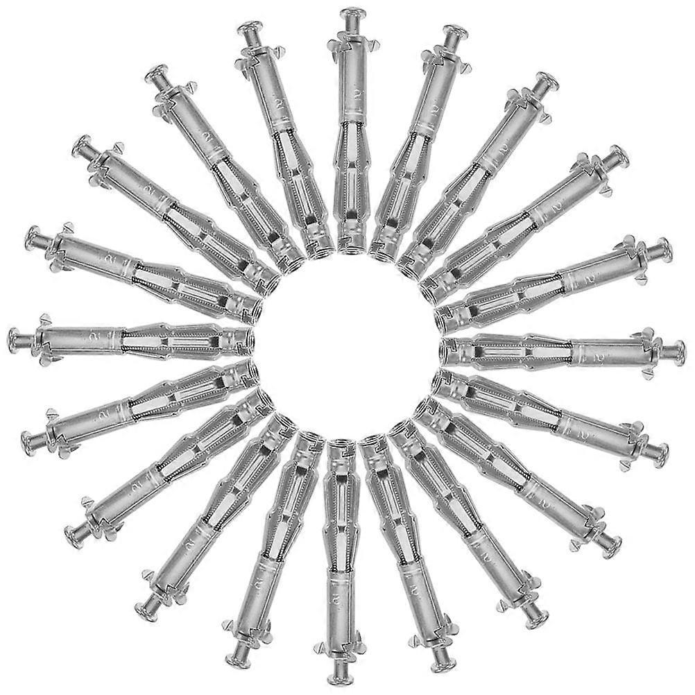 Masteelf 22 Sets Hollow Door Anchors Expansion Nuts Screw Jack Fixing Nuts for Door Screws