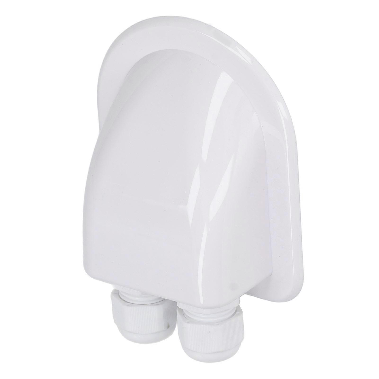 ABS电缆接线盒防水太阳能电池板双线电缆入口压盖盒用于外部电源线白色