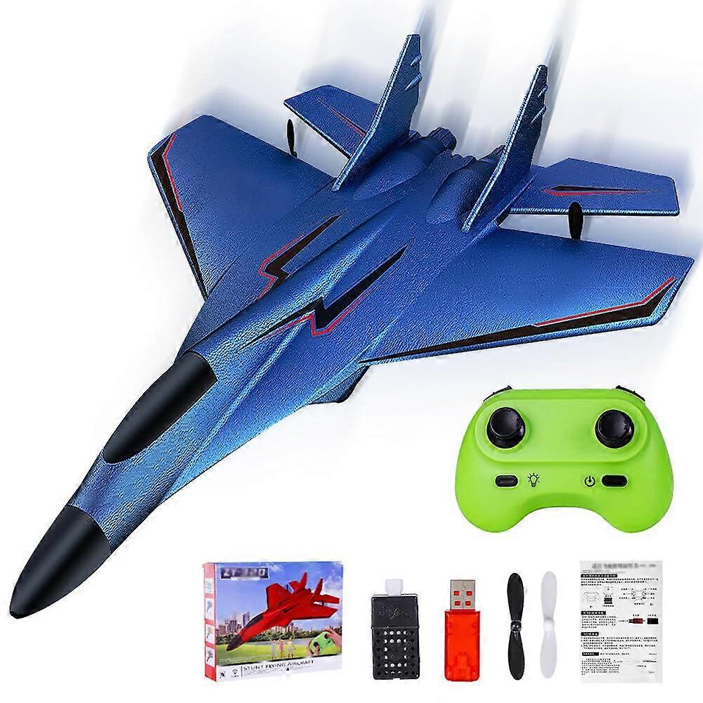 RC Aeroplane 2CH Remote Controlled with 2.4 GHz, LED Light, Remote Control, Styrofoam Plane Toy and USB Charging