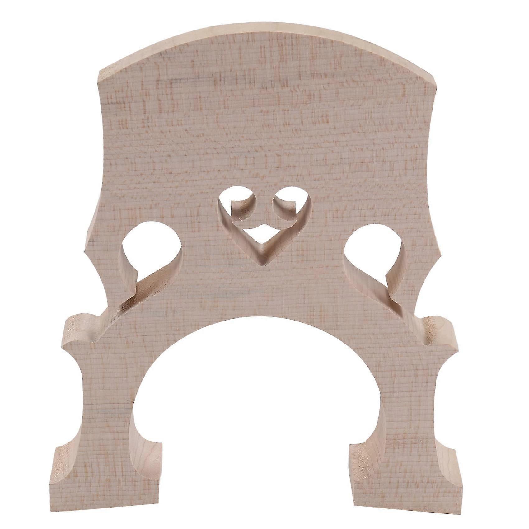 3/4 Regulated Double Bass Bridge, Adjustable Wooden Bass Bridge for Upright Bass with Quality Construction