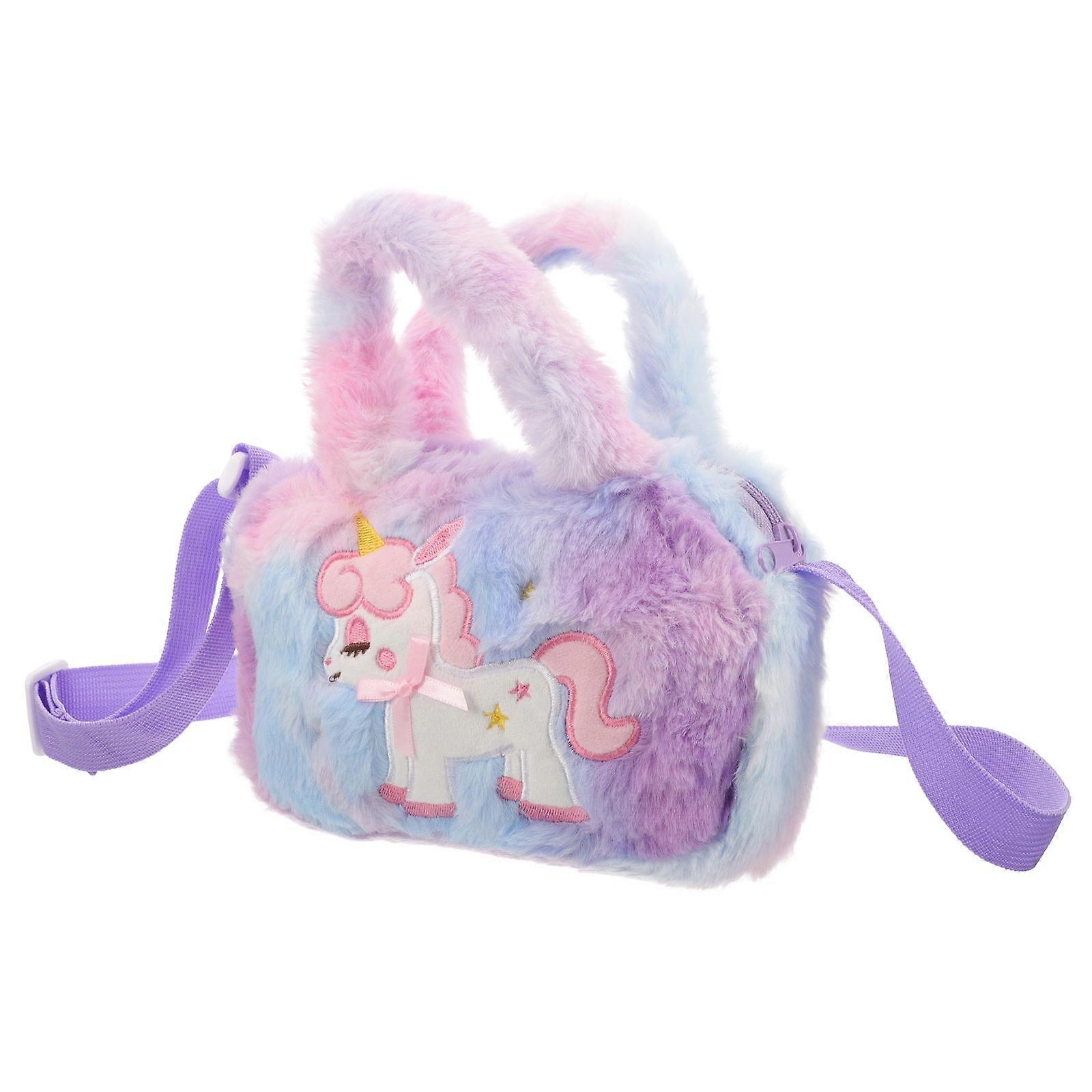 Durable Plush Crossbody Bag For Girls Great For Short Trips And Shopping 1Pack