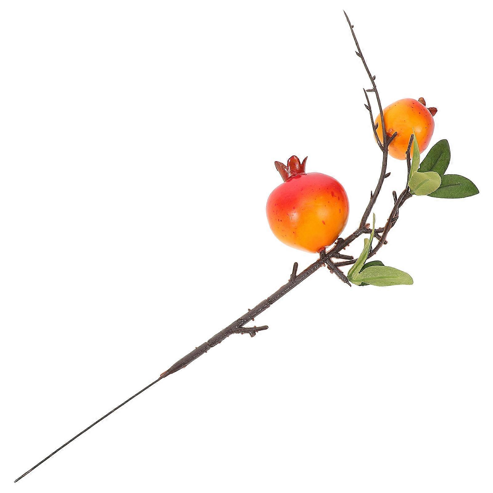 Faux Pomegranate Picks For Home Decor Creating A Festive Atmosphere Multi Color Indoor Outdoor Decoration 1Pcs