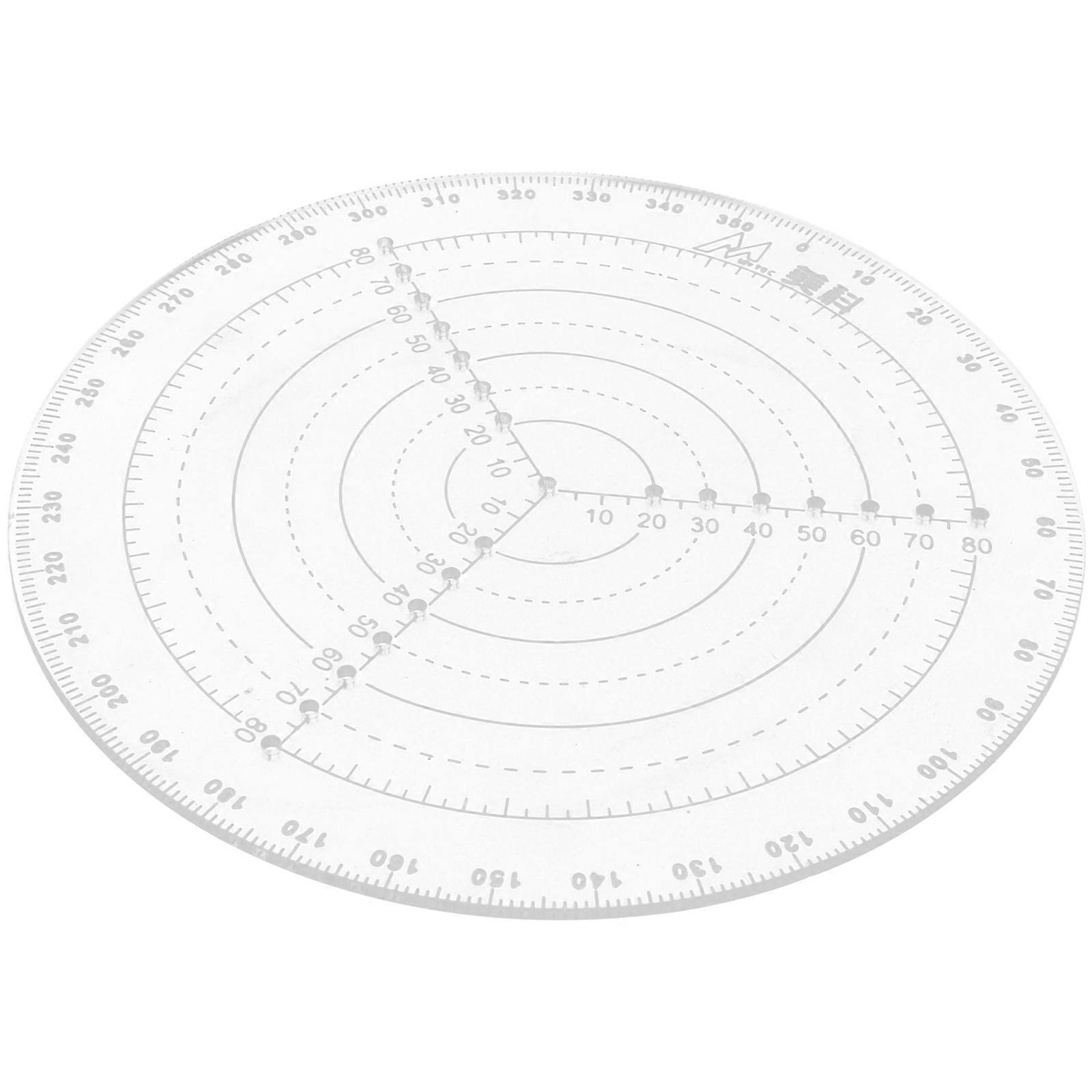 Center Circle Ruler Large Drawing Tool for Woodworking and Crafts Circle Template for Accurate Centering in School Projects and Artwork