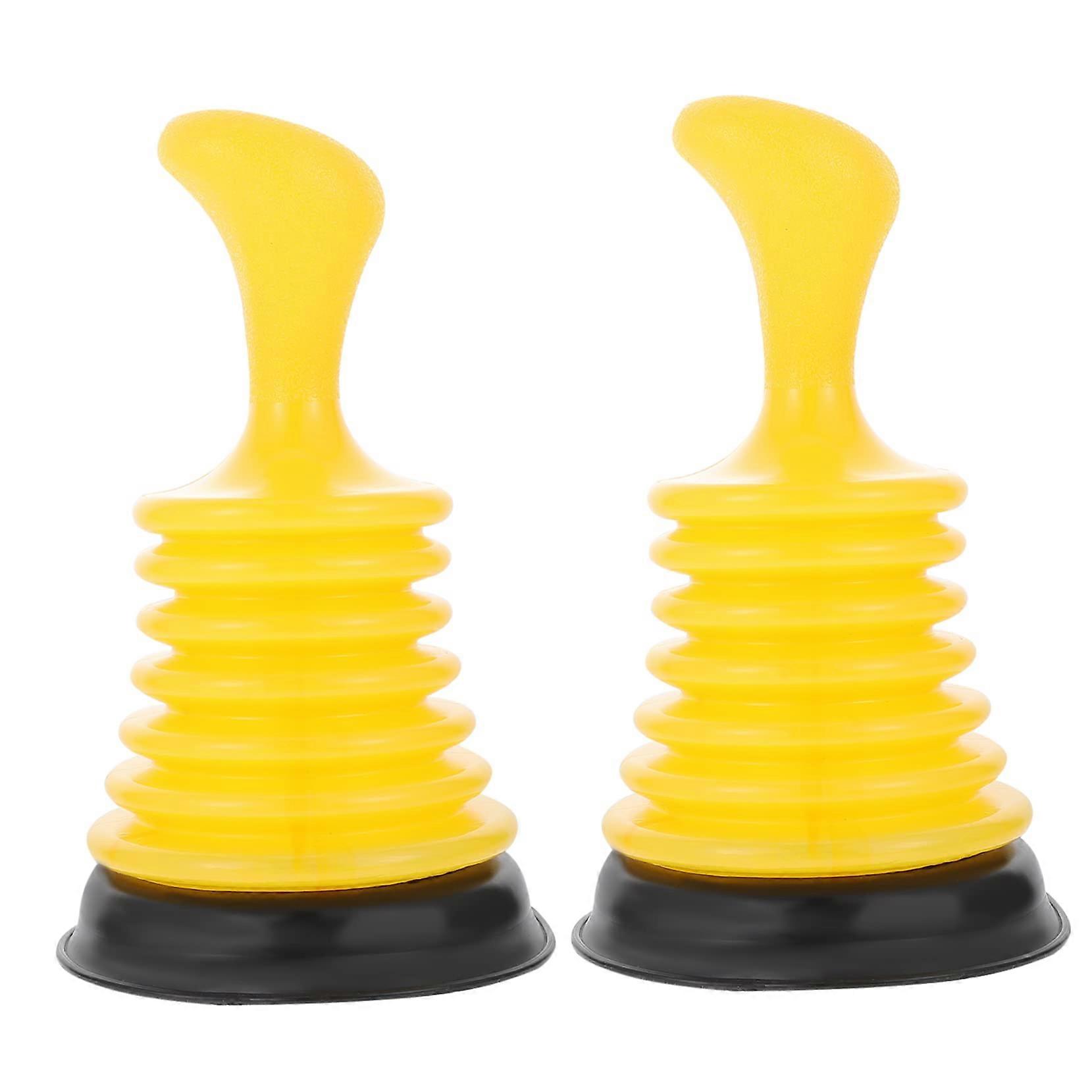 2 Pack Plunger for Sink and Bathtub Effective Drain Cleaner Easy Clog Removal Compact Space-Saving Design