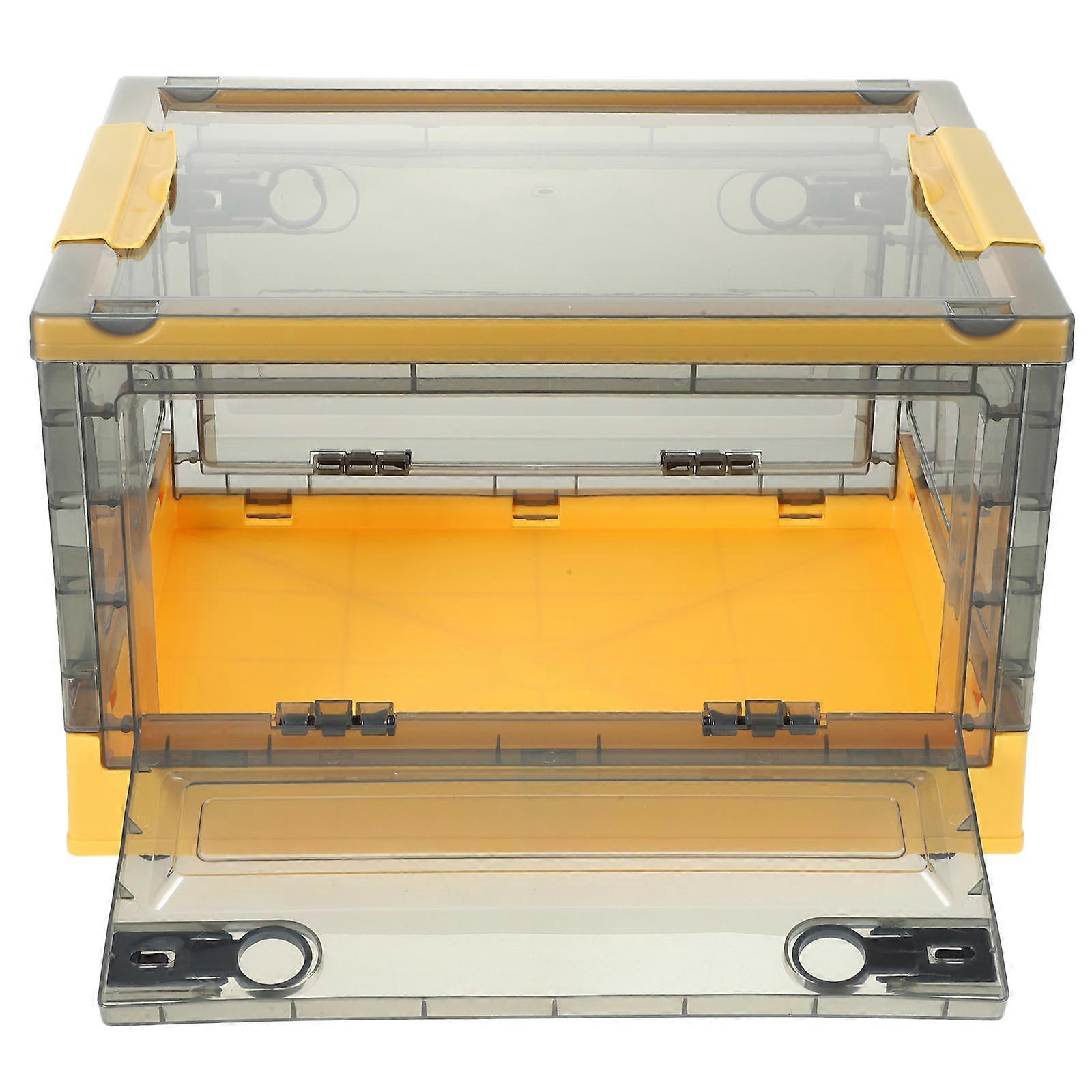 Semi Transparent Multi Functional Plastic Storage Box – Large Capacity Household Organizer for Clothes & Accessories, Easy to Clean