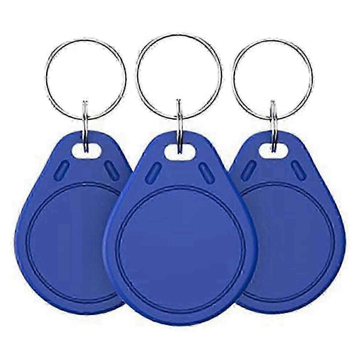 100 Pack of Reusable UID Smart Keys for Mi-1K S50 RFID Cards NFC Tags with Copy Fobs for Access Control Writing