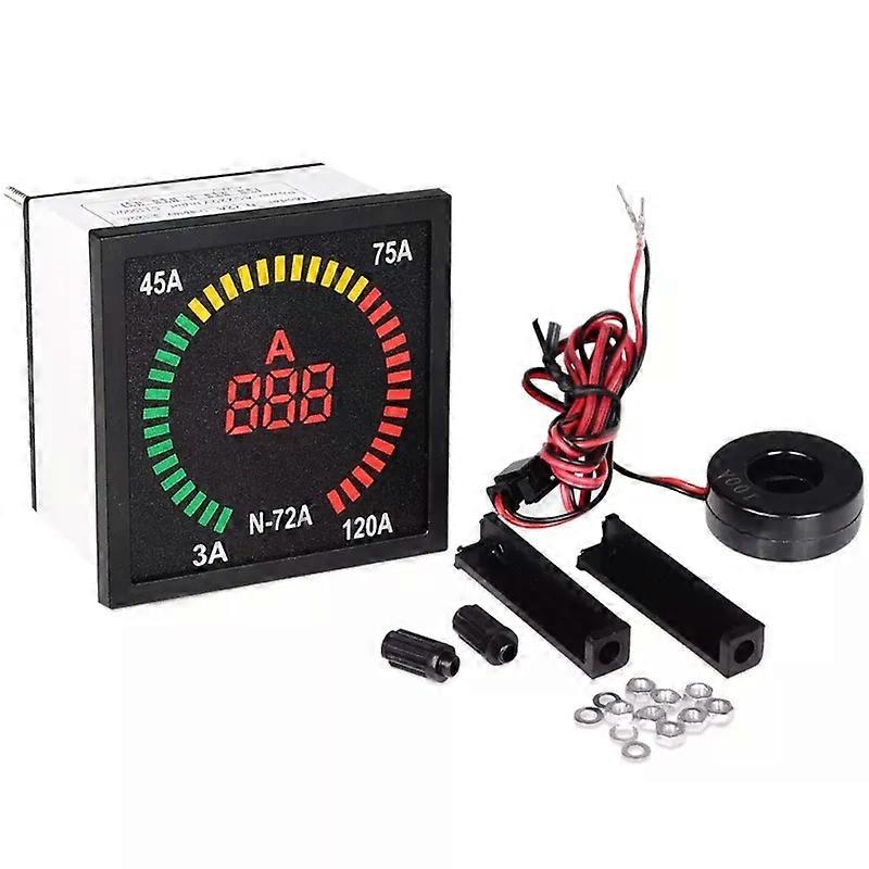 3-120A 72mm Panel Display Digital Ammeter Ammeter Current Indicator AC220V