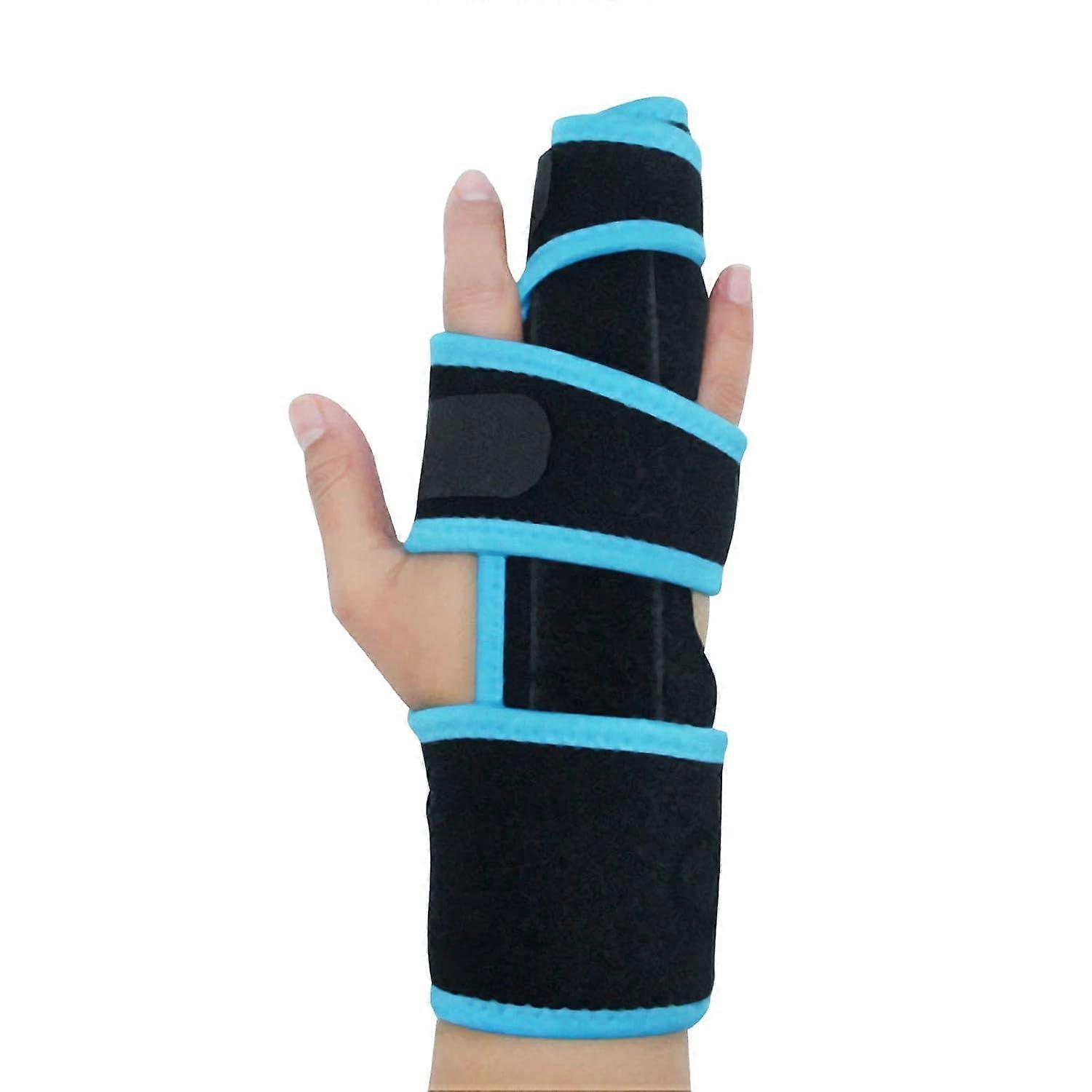 Finger Splint Adjustable Two Finger Stabilizer Immobilizer for Fractures, Soft Material, Universal Fit, Ergonomic Design