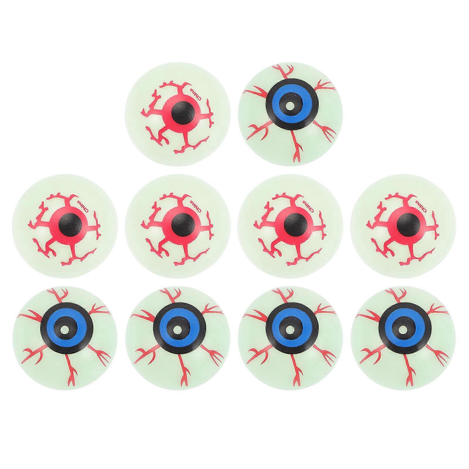 Halloween Fake Eye Eyeballs 10 Pcs Assorted Color Photo Props Adults Children Scary Atmosphere Creation