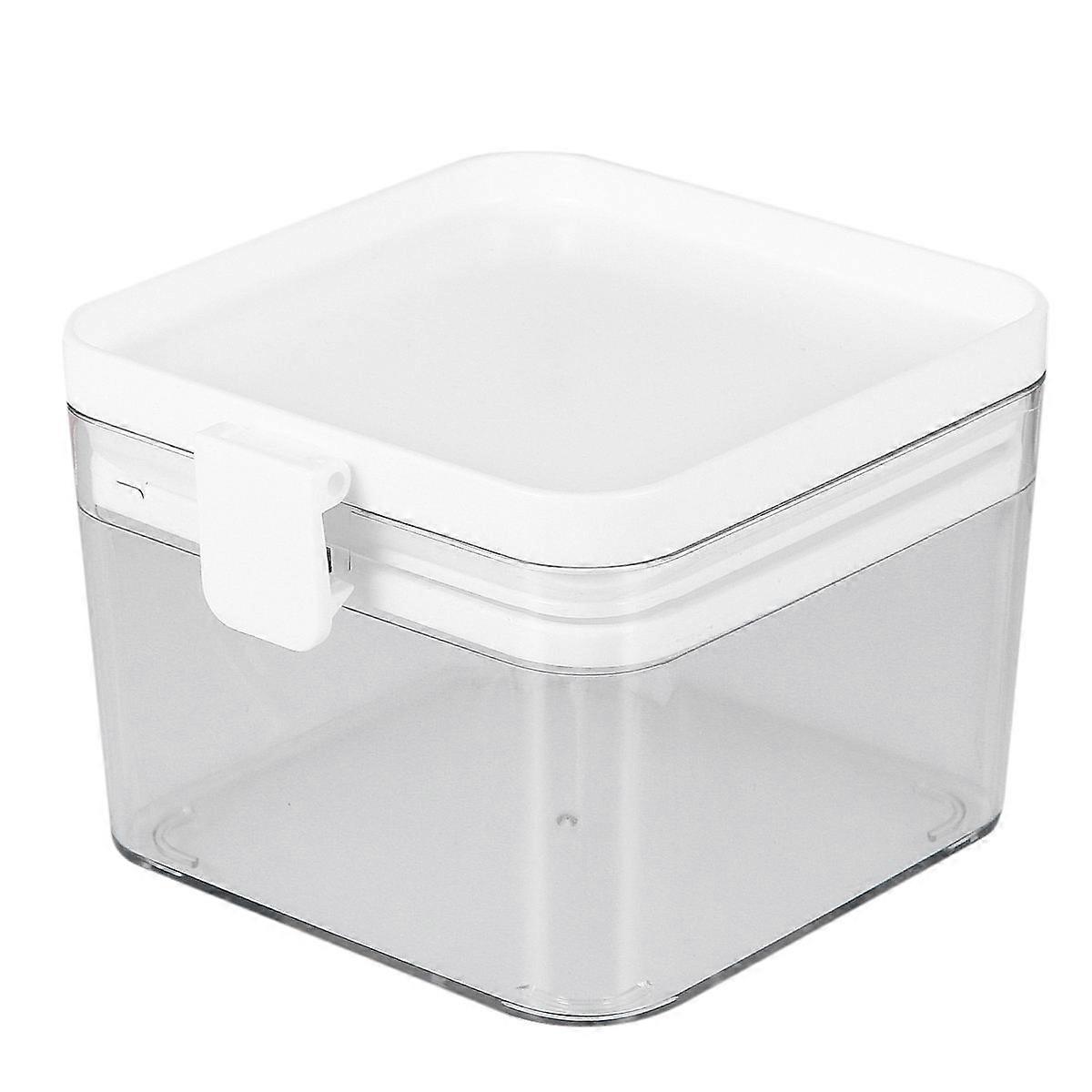 Airtight Storage Jar for Kitchen Use Made of ABS AS PP Material Keeps Food Fresh 500ml White