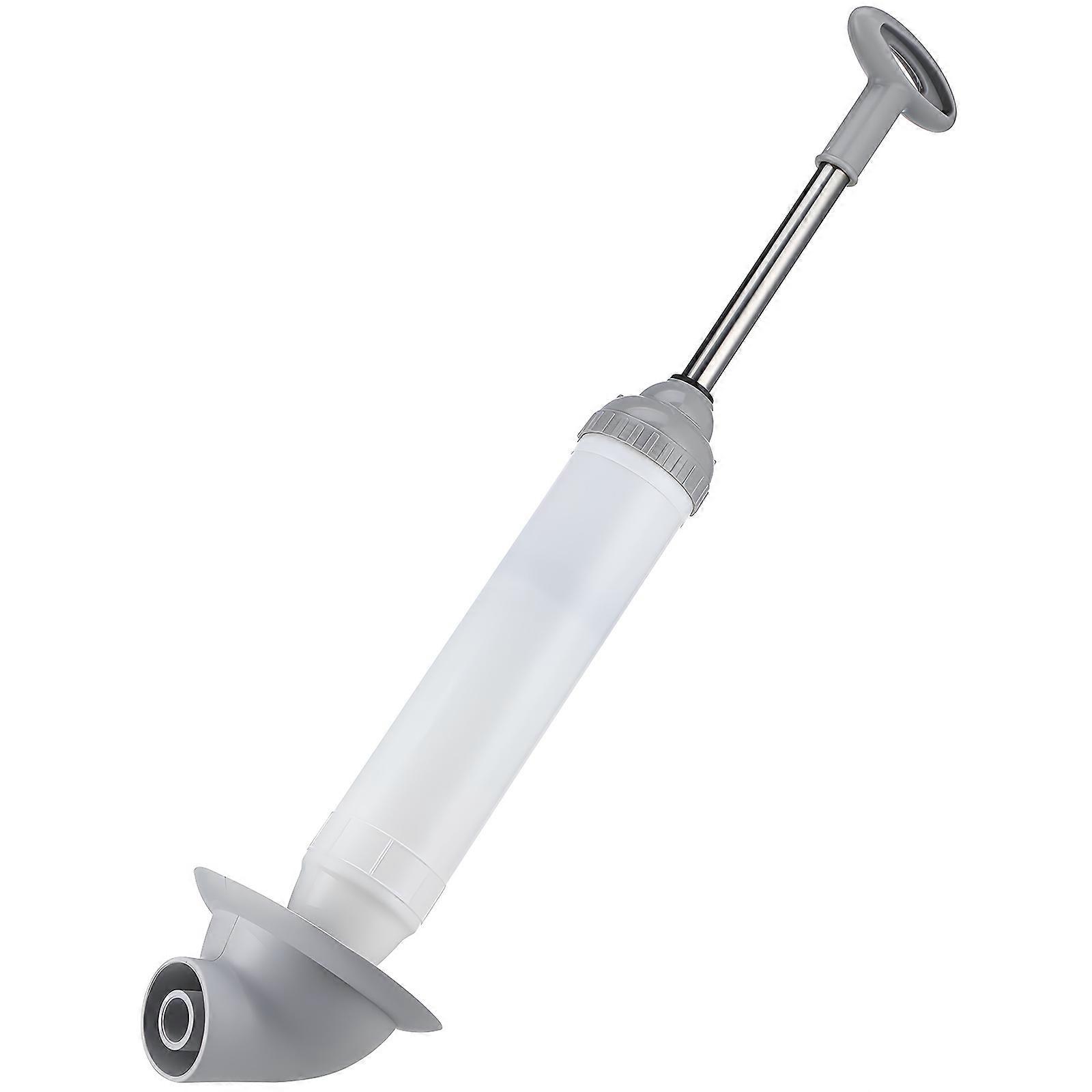 Heavy Duty Air Plunger for Toilet, Sink, Tub & Floor Drain Unclogging | High Pressure Design for Bathroom & Kitchen Use | Push Operation Tool for