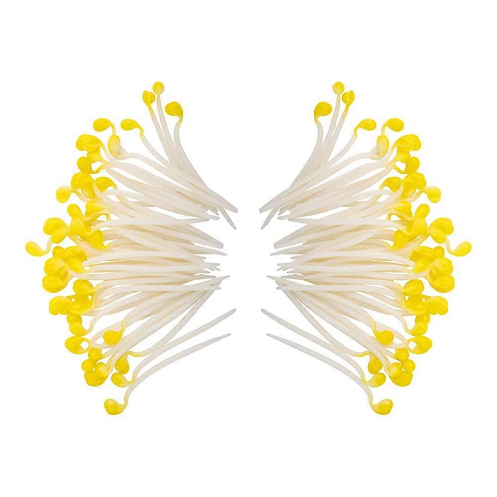 50Pcs Artificial Bean Sprouts Realistic Faux Vegetable Models for Props