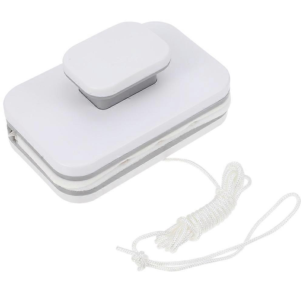 Magnetic Glass Window Cleaner Tool With Safety Cord Designed For Delicate Shape Application On Multi-Story Home Glass 15X10CM 1Set