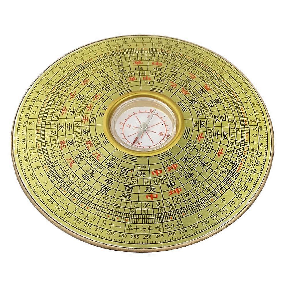 Portable Vintage Alloy Chinese Compass Ancient Design Without Cover