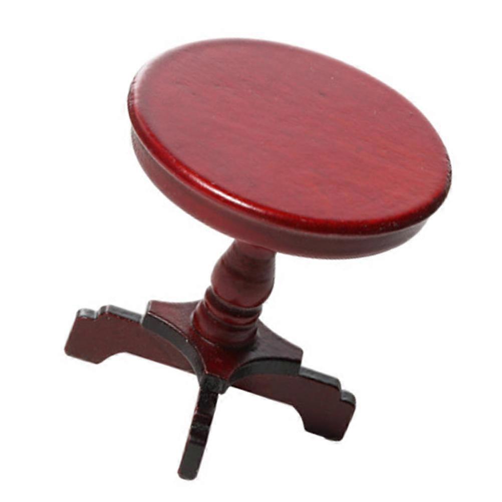 Mini Round Table for Dollhouse, Miniature Furniture Decor for DIY Craft, Model Making, and Tiny Playhouse Accessories