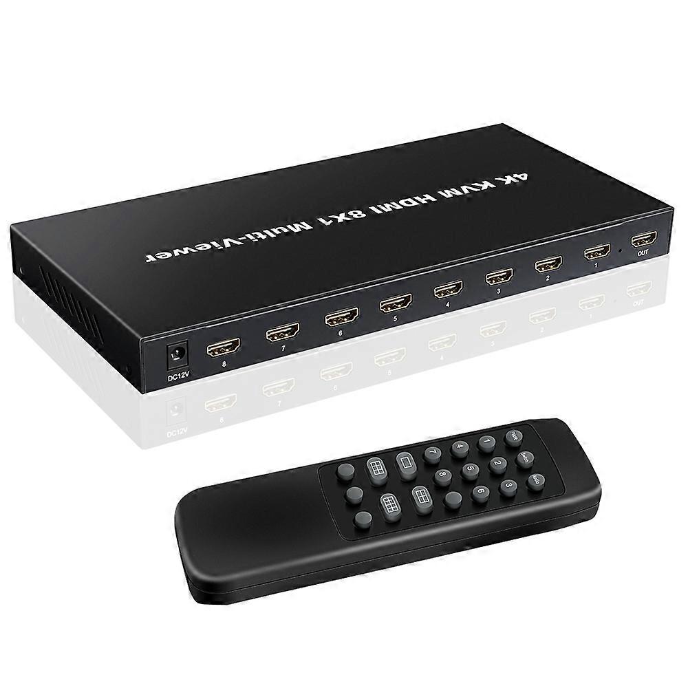 4K 30Hz HDMI 8-way Screen Splitter KVM Switch AU Plug