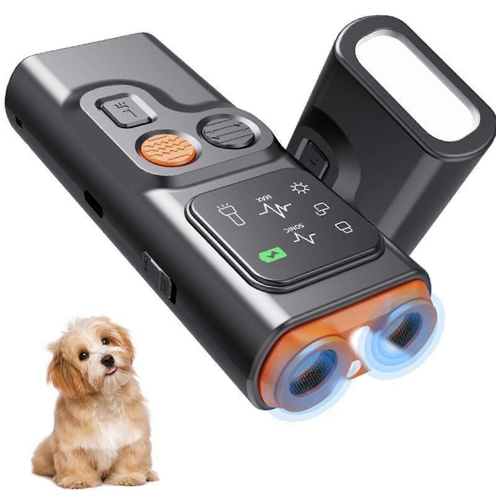 Dog Bark Deterrent Devices, Anti Barking Device with HD Display and LED Flashlight, Dog Whistle Stop Barking Your or Neighbors