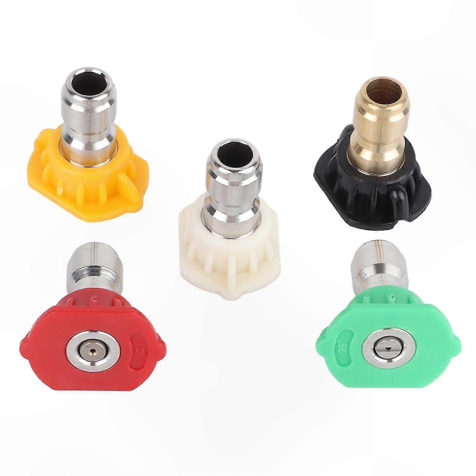Multi-Angle High-Pressure Washer Nozzle Set with Strong Water Output for Cleaning Tasks