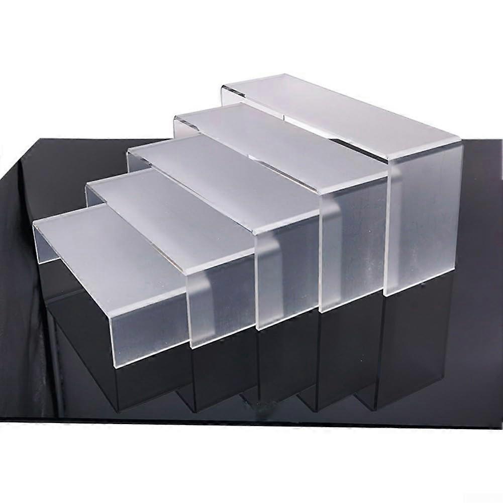Transparent Acrylic Shelf For Desserts And Toys Multi Tier Display Maximizes Visibility 18 x 8 x 4 cm