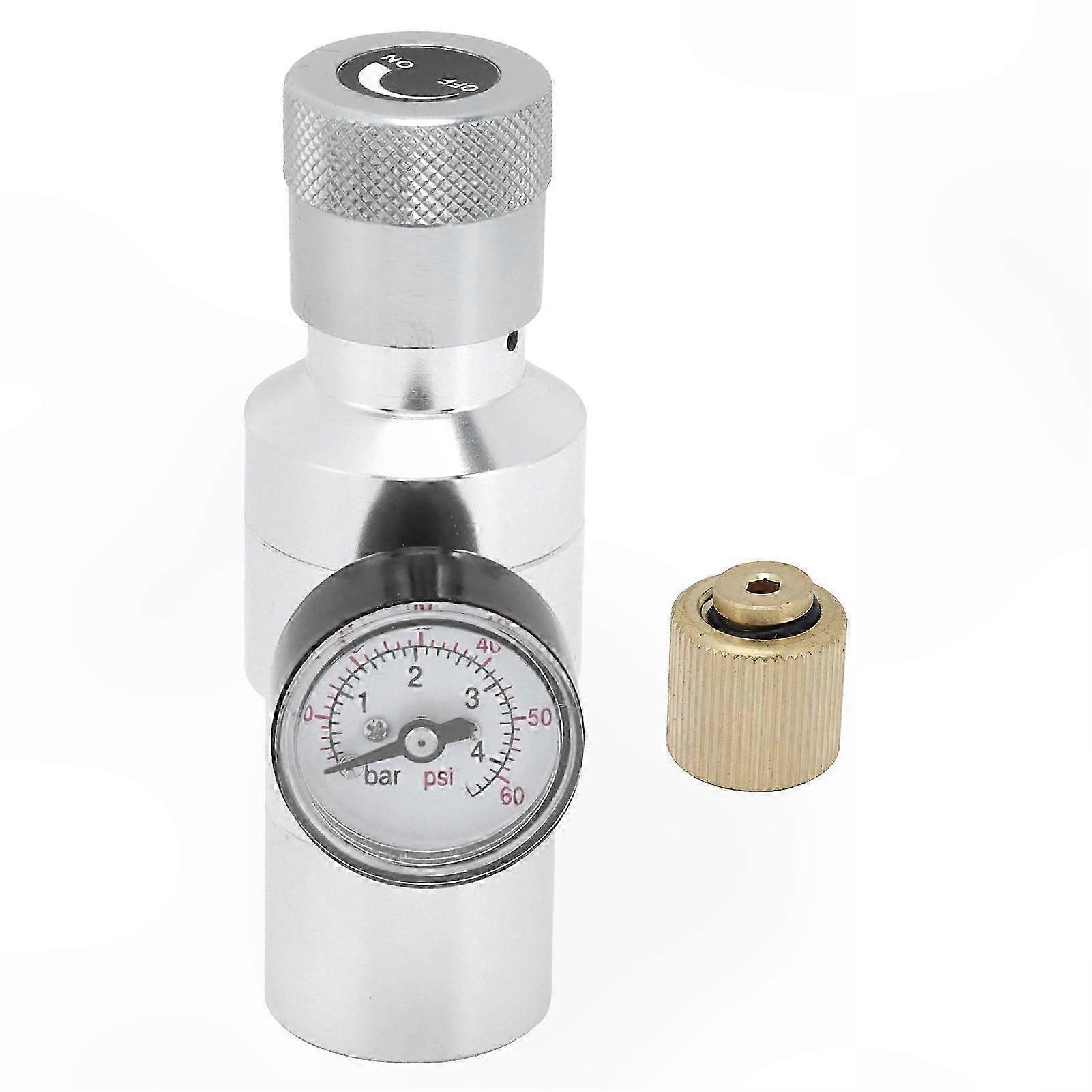 CO2 Regulator Kit with Adapter for Homebrew, MFL 3/8in Connection, 0-60 PSI