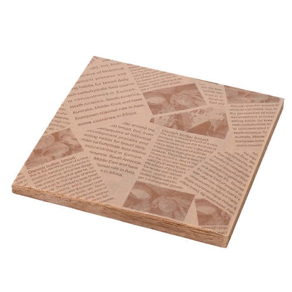 Burger Wrapping Sheets Hamburgers Silicone Paper for Home Cooking Coffee Virgin Wood Pulp Oil Separation 500Pcs