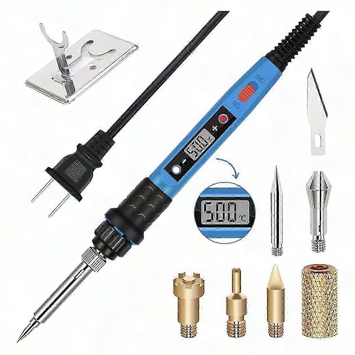 Wood Burning Alphabet 26 Letters Pyrography Embossing Tool Kit for Adults Beginners US Plug