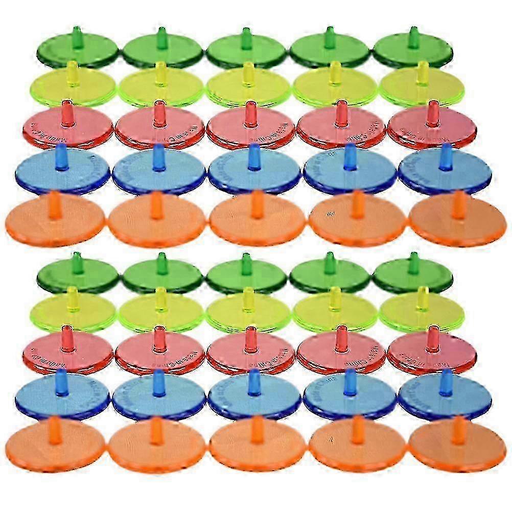 50pcs Professional Golf Ball Position Markers - Round Marking Discs for Golf Courses & Practice